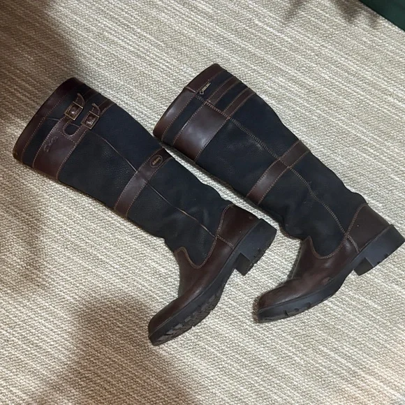 Dubarry of Ireland Black and Brown Winter Boots - Picture 1 of 3